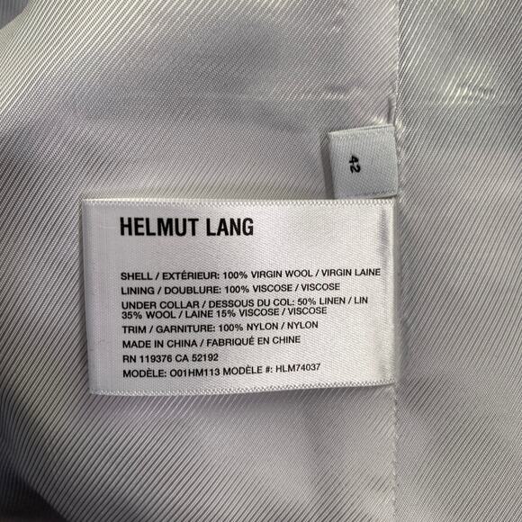 HELMUT LANG SS24 Size 42 Black Wool Notch Lapel Seatbelt Suit - Picture 9 of 13